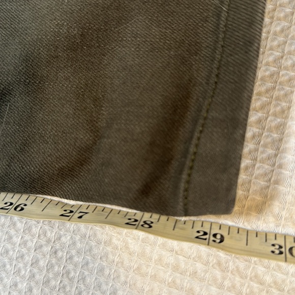 Massimo Dutti olive green mens zip fly jeans 30 29 - Picture 12 of 12